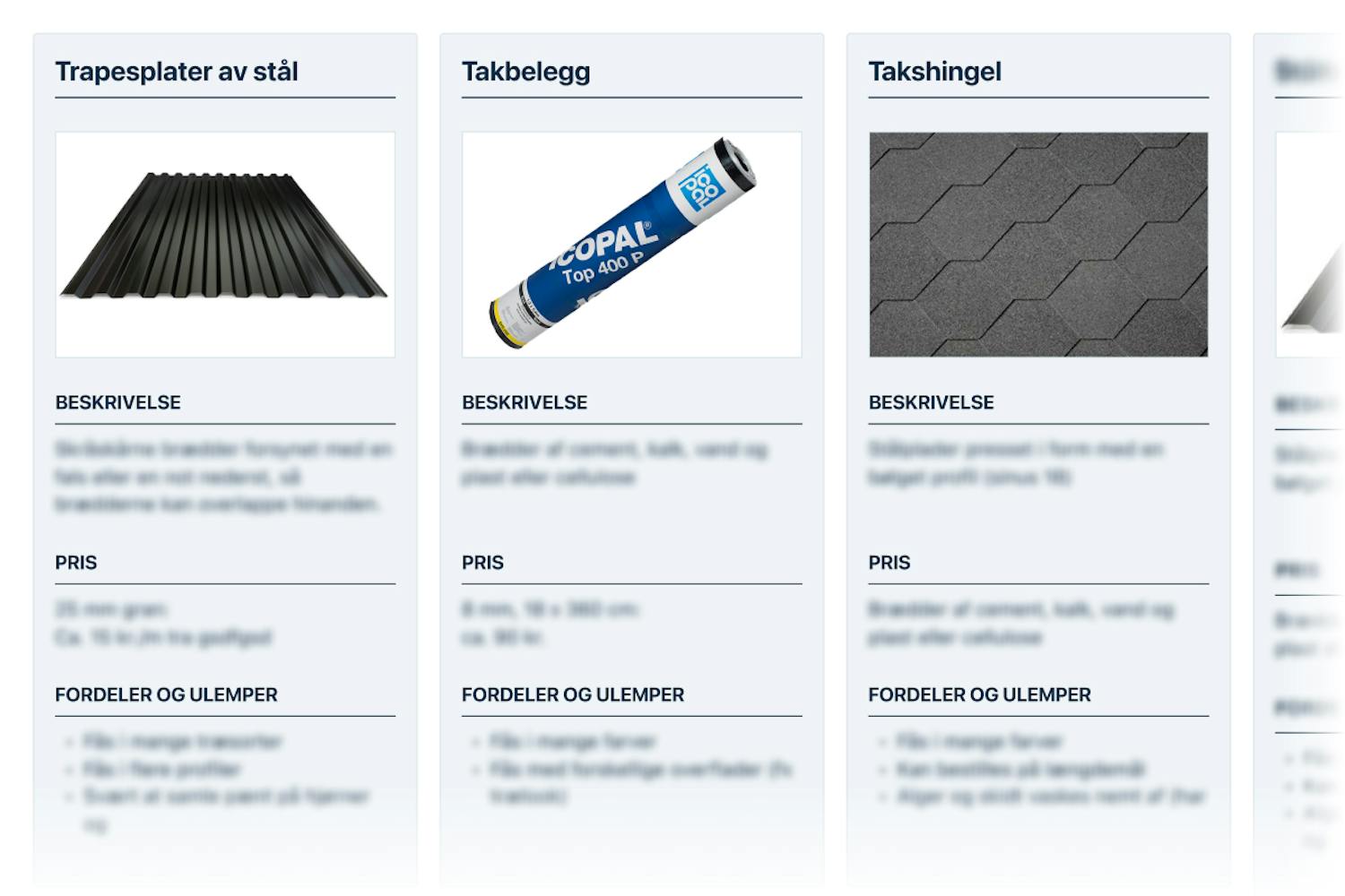 Takbelegning til sekundærbygg Takbelegning til sekundærbygg